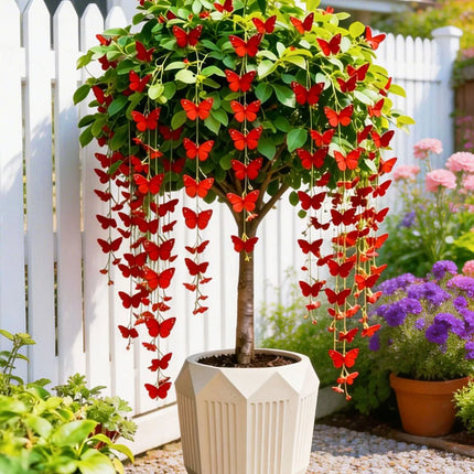 🌿 Golden Silk Hanging Butterfly - The Lucky “Money Tree”